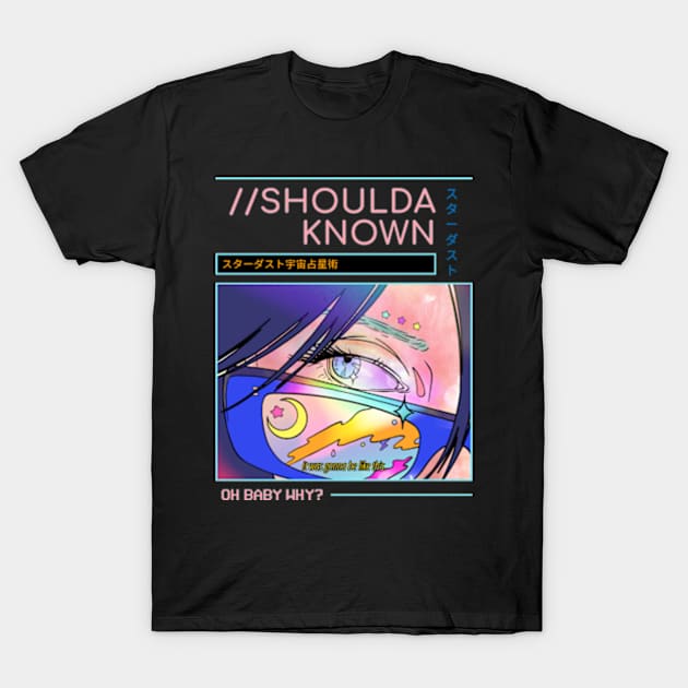 Anime style blue eye T-Shirt by Legendary Skins Tees